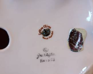 Lefton Hand painted women figurines