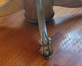 Antique Oak Claw Foot Table