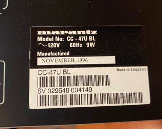 Marantz CC-47U BL - 5 CD Changer