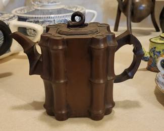 Chinese Xixing Clay teapot with Babboo design