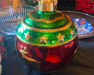 Living Quarters Christmas Cookie Jar