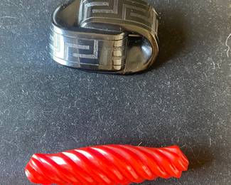 Vintage Bakelite Pins - Art Deco