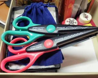 Fiskars Pinking & Seagull Scissors and other craft items