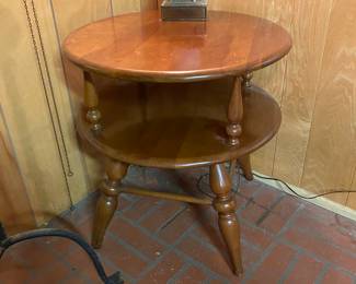 Vintage Round End or Side Table
