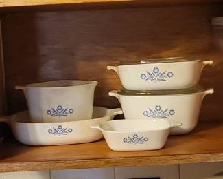 Vintage Corning ware Blue Cornflower pattern