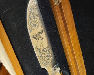 Gerber Limited Edition Decorative Knife with an etched blade with box