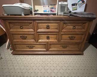 Dresser and mirror