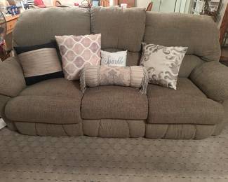 Couch with two pull outs to recline