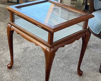 Shadow box display side table