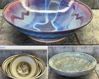 Lots of great hand thrown pottery - decorative and functional