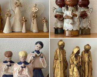 Misc. angels and holiday decor