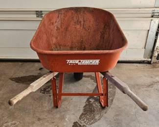 metal wheelbarrow
