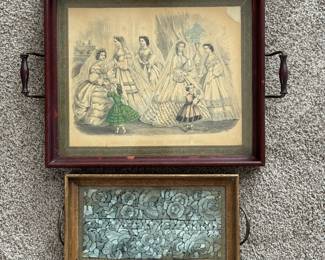 Vintage serving trays