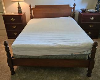1960s wood bed frame - good condition