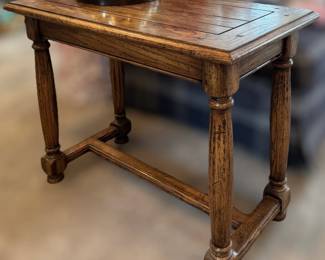 Pair of solid wood side tables