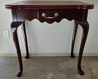 Table with a folding leaf - great table for constructing puzzles