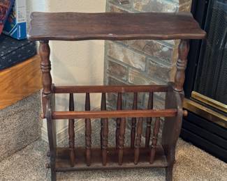 Fun magazine rack/side table