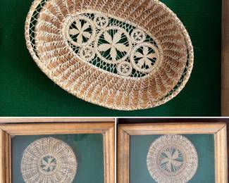 Misc handwoven baskets