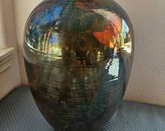 21" ceramic vase