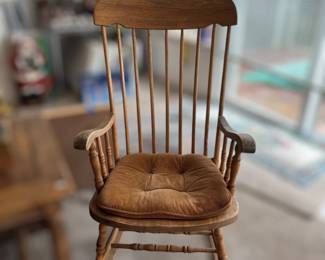 Comfy wooden rocker