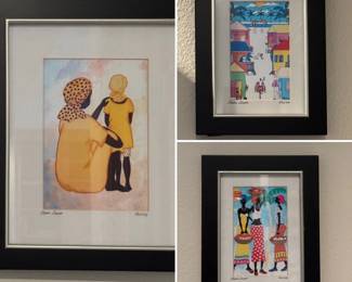 Misc framed art pieces