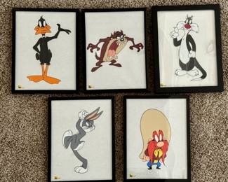 Park West - Looney Tunes characters limited edition framed art - each w/c.o.a