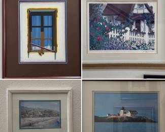 Misc. framed art pieces