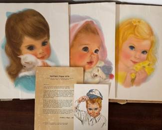 Vintage drawings by Frances Hook