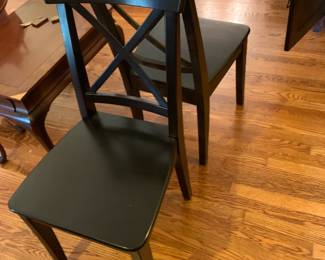 #5 Set of 3 Black Dining Chairs $60.00