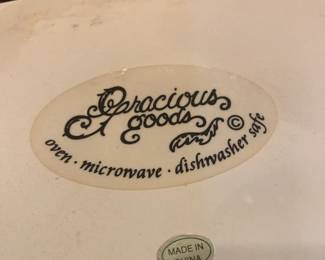 #87 Gracious Goods Set of 2 Green Cannisters in Metal Base $40.00