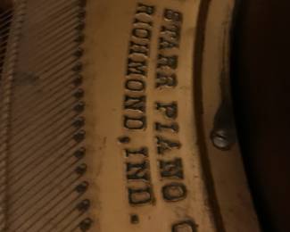 #1 Starr Baby Grand Piano - w/stool (as is finish) on wheels - Need a piano mover to move $100.00