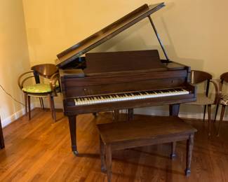 #1 Starr Baby Grand Piano - w/stool (as is finish) on wheels - Need a piano mover to move $100.00