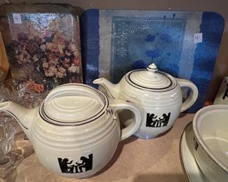 #148 Halls - Made in USA Ceramic Tea and Coffee Pitcher $24.00