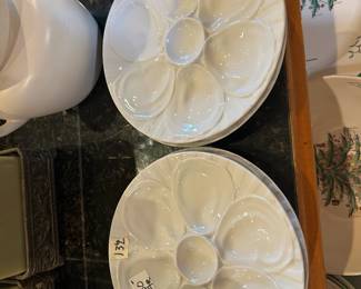#132 Oyster Plates - Made in France - set of 4 $60.00