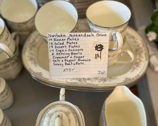 #114 Noritake Shenandoah China - Mixed Set $275.00