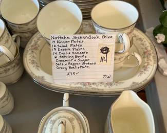 #114 Noritake Shenandoah China - Mixed Set $275.00