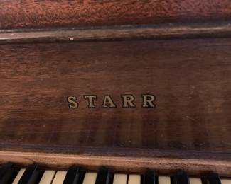 #1 Starr Baby Grand Piano - w/stool (as is finish) on wheels - Need a piano mover to move $100.00