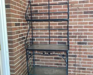 #71 Metal Bakers Rack w/3 shelves - 30x18x72 $100.00