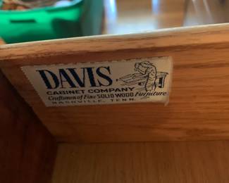 #25 Davis Cabinet Dresser w/9 Drawers and mirror - 60x22x36 Mirror - 56wx39T $375.00