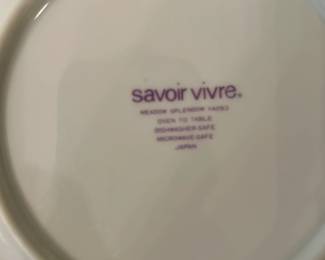 #115 Savior Vivre Mixed Set of China $30.00