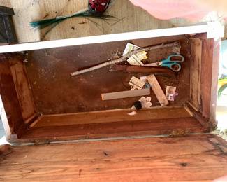 #57 Wood Outdoor Storage Chest - 34x17x19 $40.00