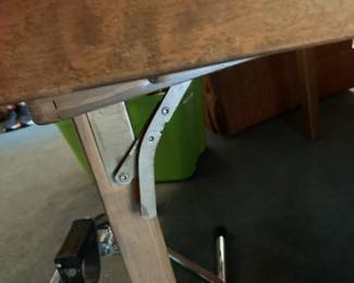 #36 Folding Poker Table w/protective top - 54 x 29 (as is finish) $75.00
