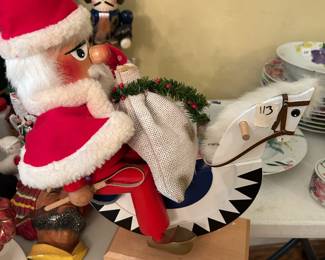 #113 Steinbach - Made in Germany Nutcracker on Rocking Horse $75.00