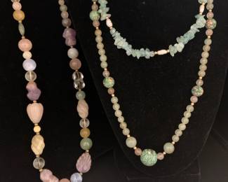 SH527VGreen And Lavender Stone Jewelry