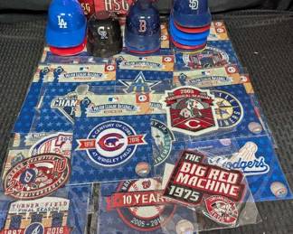 SH625Mystery Baseball Mini Helmet Patch Lot