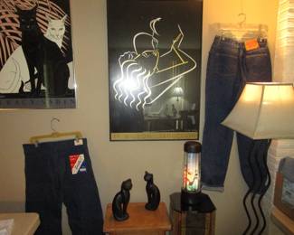 Vintage Post Modern 1980's art, lighting