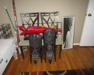 Lounging buddha & tribal masks