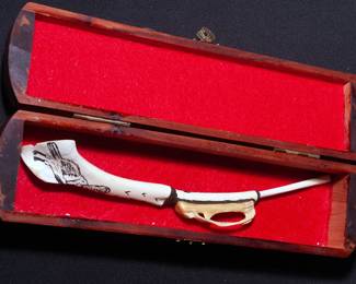 Turkey wishbone, artist marks