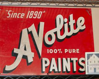 Painted metal sign
