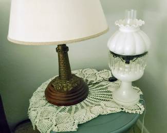 Antique Pedestal Side Table